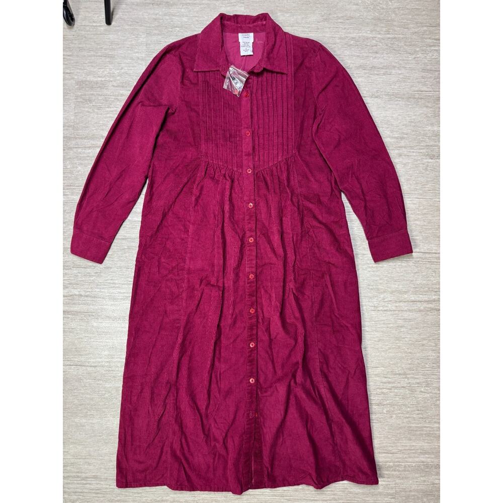 Women's Burgundy Button-Up Top